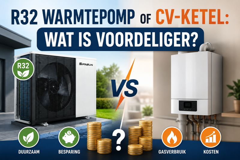 R32 Warmtepomp of Cv-Ketel