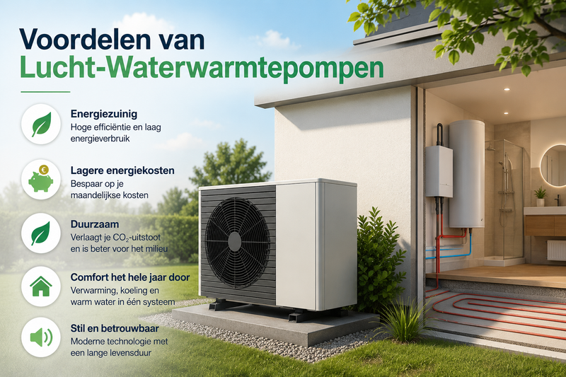 Voordelen van Lucht-Waterwarmtepomp: Energiezuinig Verwarmen en Besparen in 2026